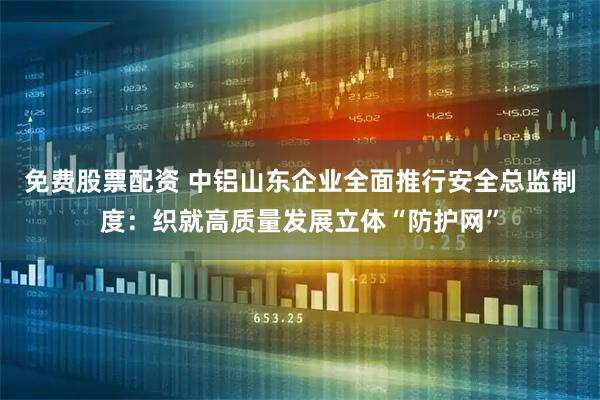 免费股票配资 中铝山东企业全面推行安全总监制度：织就高质量发展立体“防护网”