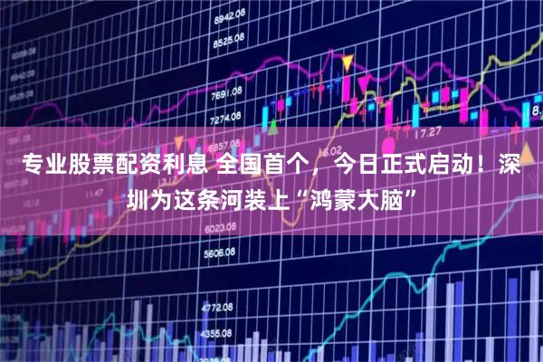 专业股票配资利息 全国首个，今日正式启动！深圳为这条河装上“鸿蒙大脑”